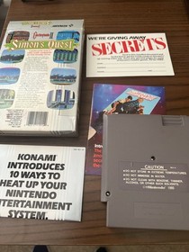 Castlevania 2 Simons Quest completo di scatola per NES gioco Nintendo autentico CIB