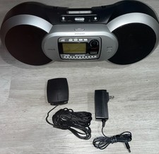 Sirius Satellite Sportster SP-B1 Boombox Speaker SP-R2 w/ Antenna Power Cords