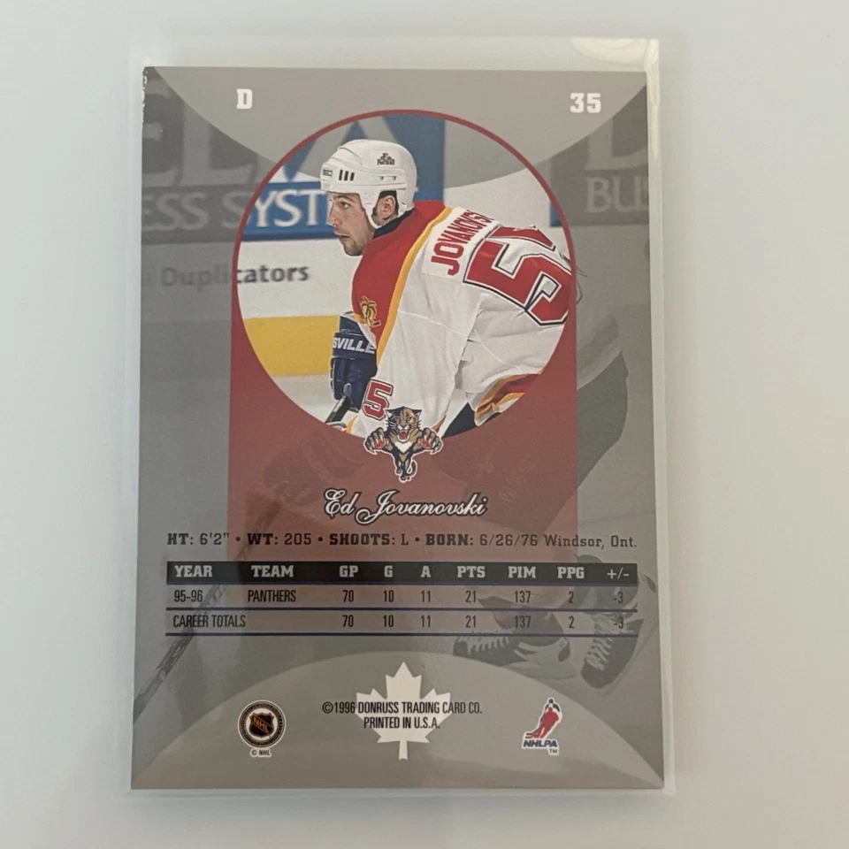 1996-97 Donruss Canadian Ice Ed Jovanovski #35 - Image 2 of 2
