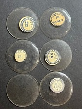 LOT OF 6 GLASS POCKET WATCH CRYSTALS SIZE 16 REPLACEMENT PARTS