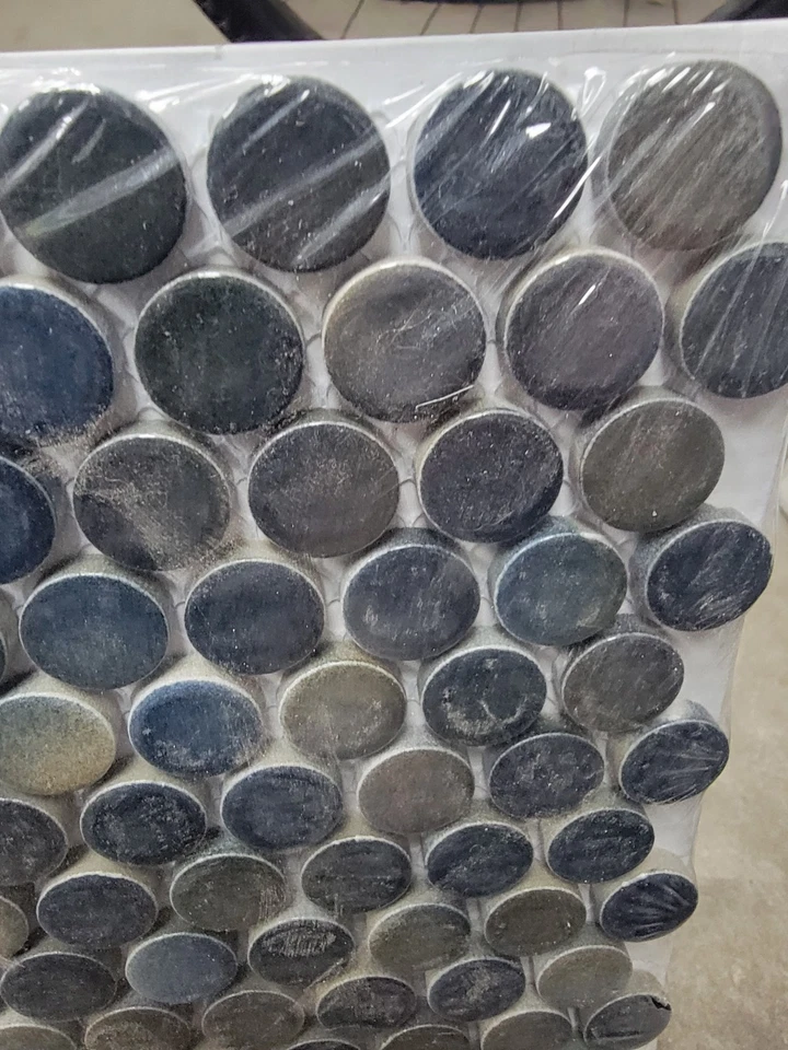 10 SHEETS ( 8.4 sq ft ) Penny Round Multicolor Mosaic Tile for Kitchen Bathroom - Image 3 of 4