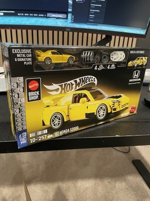 Hot Wheels Brick Shop 07 Honda S2000 Build Customize Set Honda 257 Pcs NEW