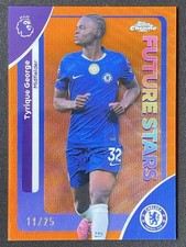 Tyrique George 2025-26 Topps Chrome Premier League Future Stars Orange Wave /25