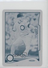 2014 Topps Mini Printing Plate Cyan 1/1 Blake Parker #391 0c3