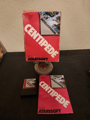Vintage 1983 Atarisoft CENTIPEDE Video Game Complete W Manual Intellivision 