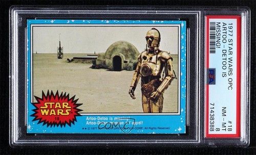 1977 OPC Star Wars #18 Artoo-Detoo is missing!