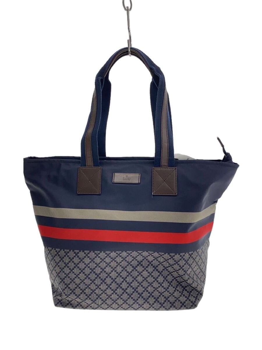 GUCCI Navy Diamante Nylon Tote Bag