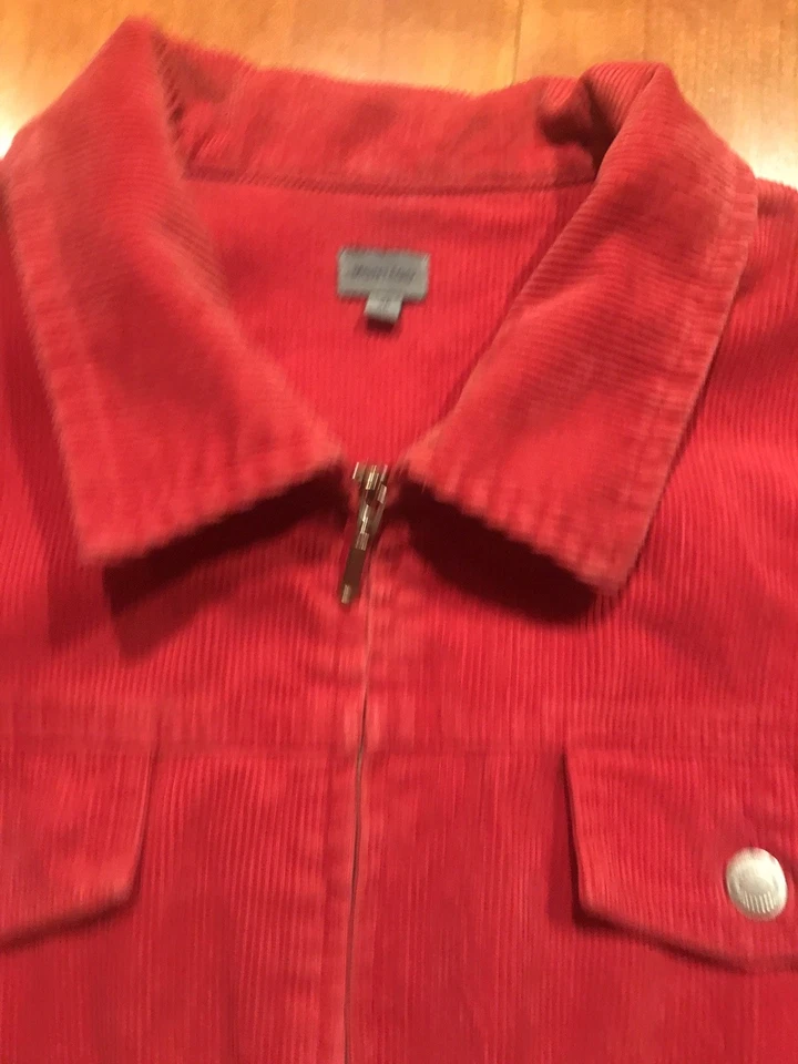 Montego 42 44 46 Cord Jacke Jeans-Cordjacke Rot - Bild 2 von 4