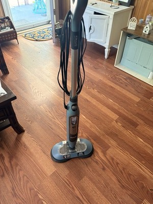Shark Steam & Scrub Steam Mop S8000 Corded 1120W Rotating Pads Gray/Blue