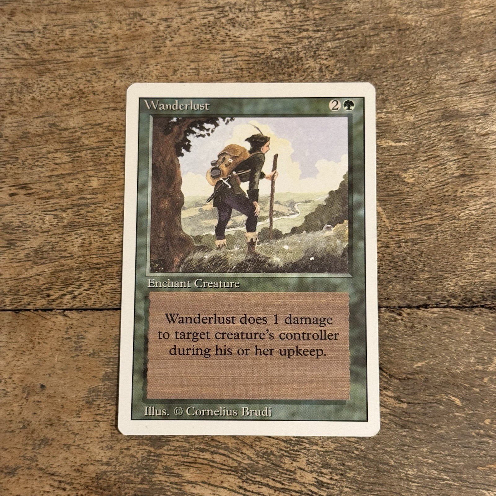 Wanderlust NM Revised Edition 1994 Magic the Gathering Card MTG TCG
