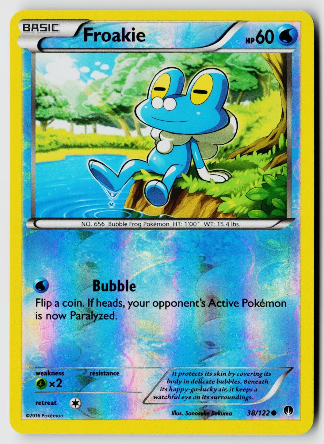 Pokemon XY - BREAKpoint #38/122 Froakie Reverse Holo