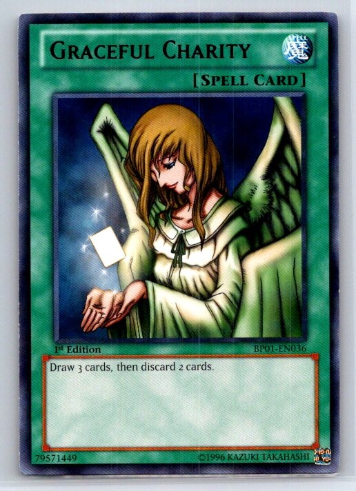 Graceful Charity BP01-EN036 YuGiOh Battle Pack: Epic Dawn trading card — raw and PSA graded price guide