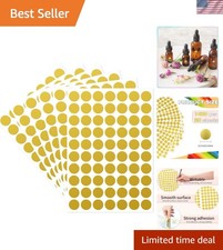 Dot Stickers - 1/2 Inch Gold Circle Labels, 1400pcs Writable Color Coding, Ro...