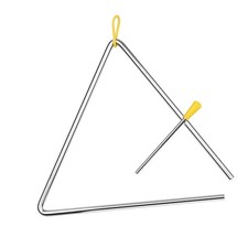 10 Inch Triangle Percussion Instrument With Min Order 10 Pcs