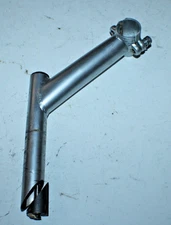 Vintage 22.2mm Bicycle Quill Stem 135mm 25.4mm 43º Rise MTB Hybrid Steel Silver~