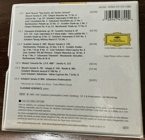 Vladimir Horowitz: Complete Recordings on Deutsche Grammophon: 6 CD Box Set - Bild 2 von 2