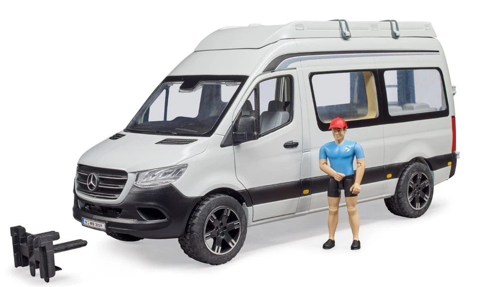 BRUDER, Camper MERCEDES Sprinter con figura e accessori, 1/16,  BRU2672 - Immagine 2 di 3