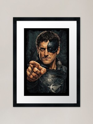 Space Commander Travis Seek. Loc gerahmtes Wandbild Poster Leinwanddruck Bild