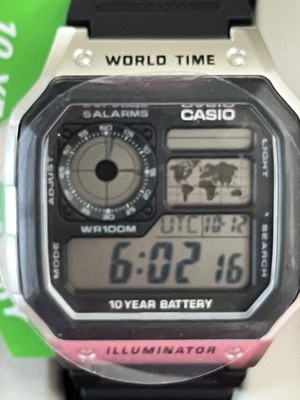 Casio Men's AE1200WH-1CV Multifunction Watch Black/Silver - BRAND NEW With box
