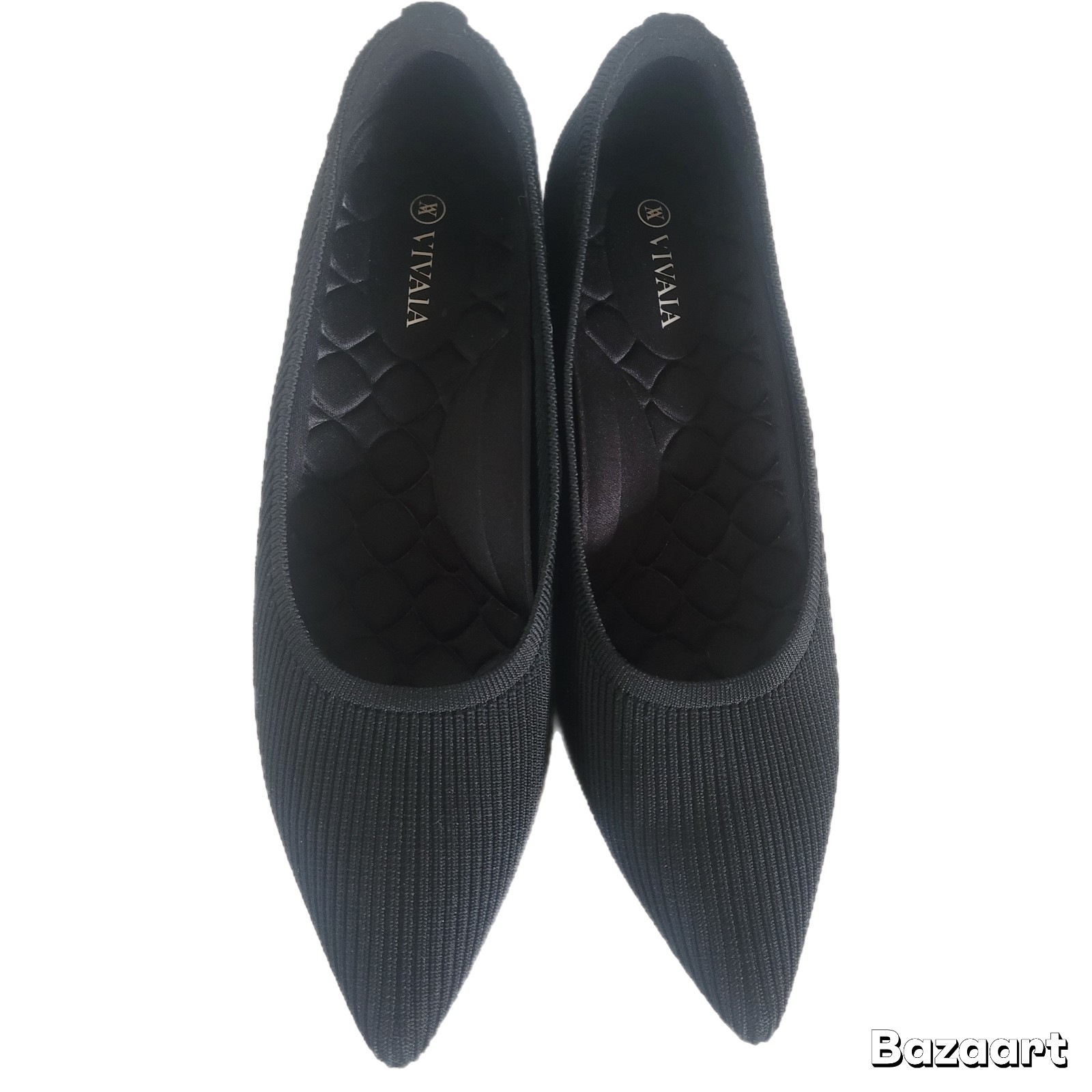 Vivaia Women's Stretch Fabric Upper Pointed Toe Wedge Heel Pumps EU 41 / US 10