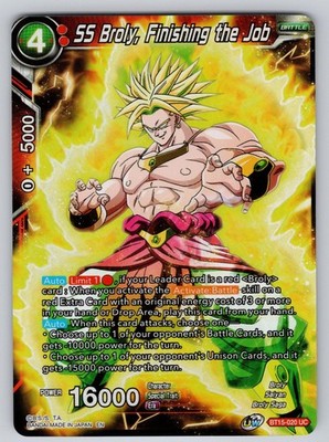 SS Broly, Finishing the Job BT15-020 Uncommon Saiyan Showdown Foil Near Mint
