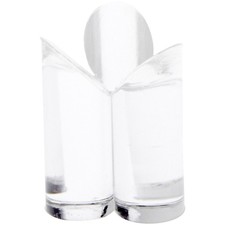 Plymor Clear Acrylic 3-Prong Sphere Stand to Hold Sphere, 2" H x 1.5" W x 1.5" D