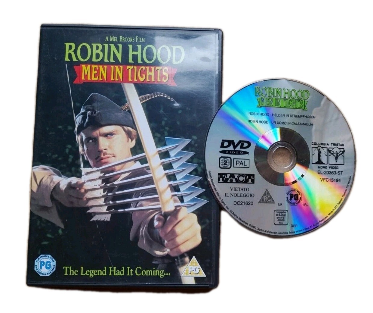 Mel Brooks Robin Hood Men In Tights DVD Cary Elwes, Dave Chappelle 1993 Comedy