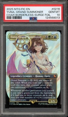 Magic MTG FF Yuna Grand Summoner FIC CHAR Borderless Surge Foil