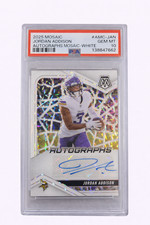 2025 Panini Mosaic Jordan Addison White Auto PSA 10 24/25 #AMC-JAN