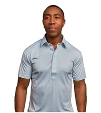 Collars Co Shirt Mens Large Blue Polo Dress Collar Performance Golf Prep