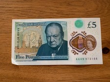 Early Production £5 Five Pound Note AA 49 Lightly Circulated 