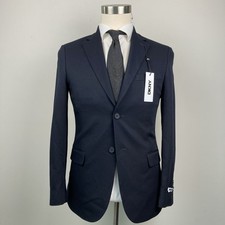 Dkny Mens Modern Fit Suit Jacket 42S Dark Navy