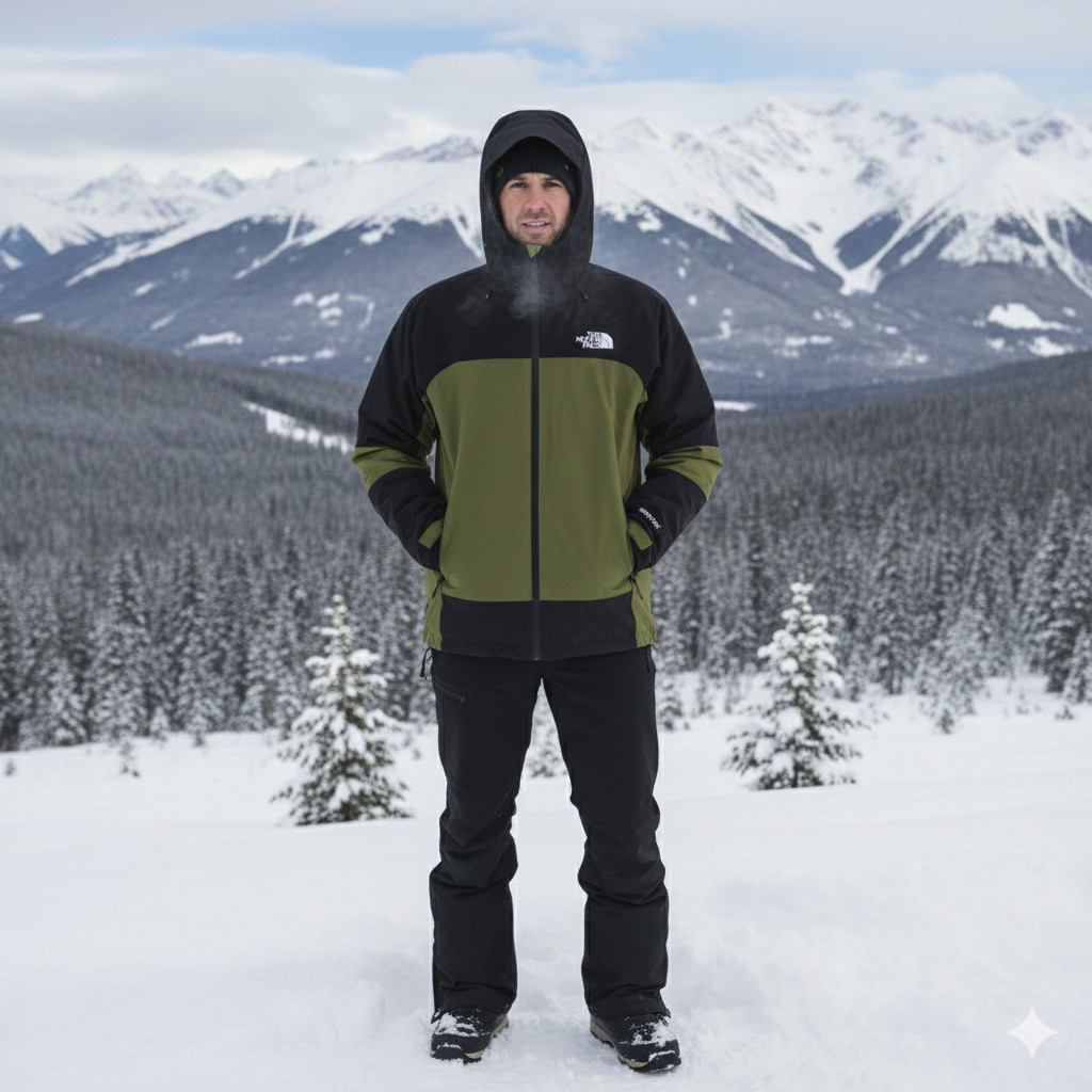 North Face Jacket Mountain Light Triclimate 3-in-1 GORE-TEX 550 Down Large Olive