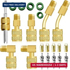 R410A Adapter Kit, Mini Split Adapter 5/16 to 1/4 Coupler R410A Refrigerant Hose