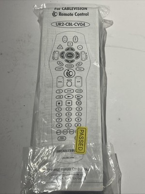 Cablevision Optimum UR2-CBL-CV04 Universal Remote Control Silver iO TV DVR