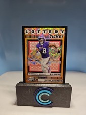 2023 Panini Contenders Optic Justin Jefferson Black Scope Lottery Ticket/25