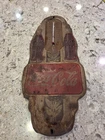 Vintage 1930s Coca-Cola Tin Thermometer Double Bottle Art Deco Coke Sign