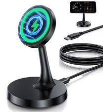 Magnetic Wireless Charger iPhone Stand 15W Fast MagSafe Charger for iPhone 17...
