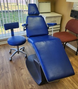 Dental Chair UNITEK Metal Craft - Working - Blue - Lot of 4 - tattoo - ortho   
