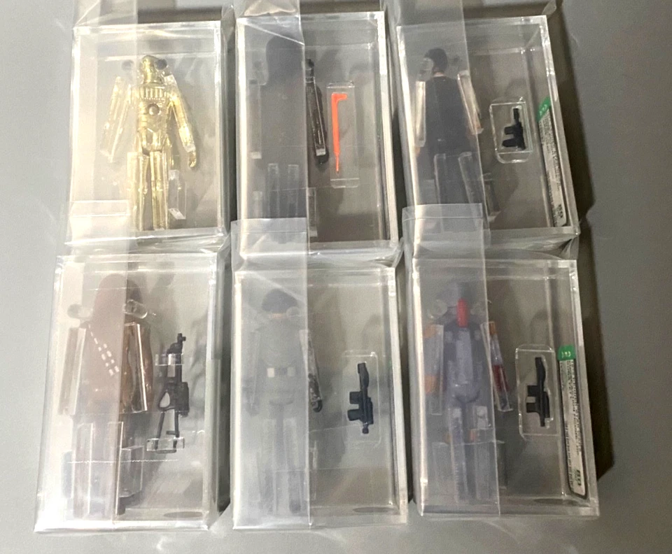 Star Wars Vintage 6 Figures First 12 + Boba Fett AFA 80-80+ NM - Image 2 of 4