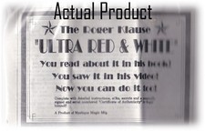 ULTRA RED  WHITE WITH SILKS  DYE TUBE - ROGER KLAUSE - VERY "RARE"