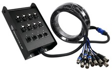 Rockville SX1225 12 Channel 25 Foot XLR Snake Cable, 100 OFC, Double Shielded