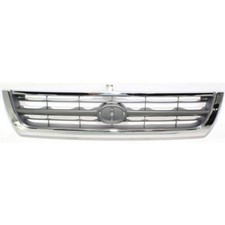 For Toyota 4runner Grille 1996-1998 Chrome Shell W Silver Insert To1200202 For Toyota 4runner Grille 1996-1998 Chrome Shell W Silver Insert To1200202