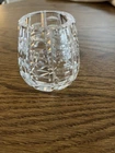 REDUCEvintage Waterford crystal toothpick holder "Tralee" horizontal cut pattern