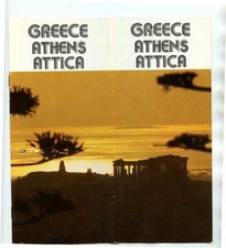 Greece Athens Attica Brochure National Tourist Organization 1979