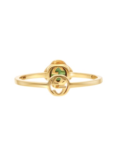 Gucci 18kt Gelbgold & grüner Turmalin YBC6624280010 UVP 930 $ - Bild 3 von 5