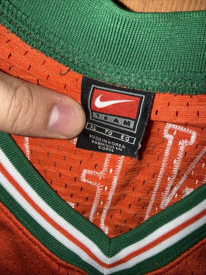 ВИНТАЖНЫЙ 1999 NIKE JERMAINE O'NEAL EAU CLAIRE СРЕДНЕЙ ШКОЛЫ БАСКЕТБОЛЬНАЯ ФУТБОЛКА SZ XL - Изображение 3 из 4