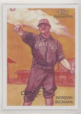 2010 Topps National Chicle Rookies Gordon Beckham by Jeff Zachowski #258 11pj