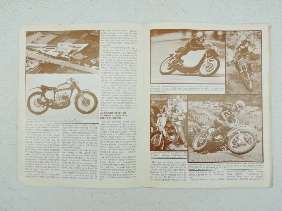 Formularios de aplicación para concesionario de motocicletas Bultaco motocross carretera carreras pruebas 924 Foto 2 de 4