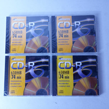 Memorex CD-R 650MB 74 Min. Professional Recordable Compact Disc Lot of 4 Sealed